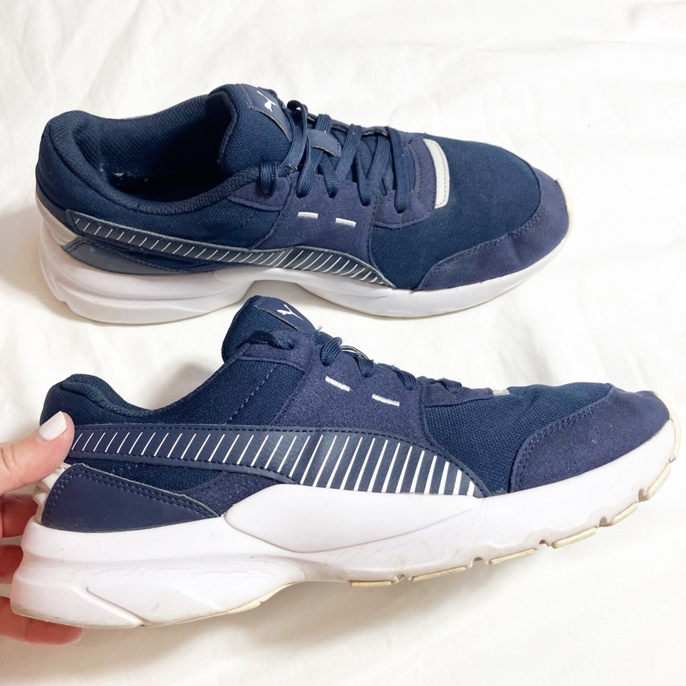🔥 Puma navy running shoes Sz 10.5